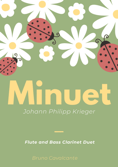 Minuet in A minor - Johann Philipp Krieger - Flute and Bass Clarinet Duet (arr. Bruno Cavalcante)
