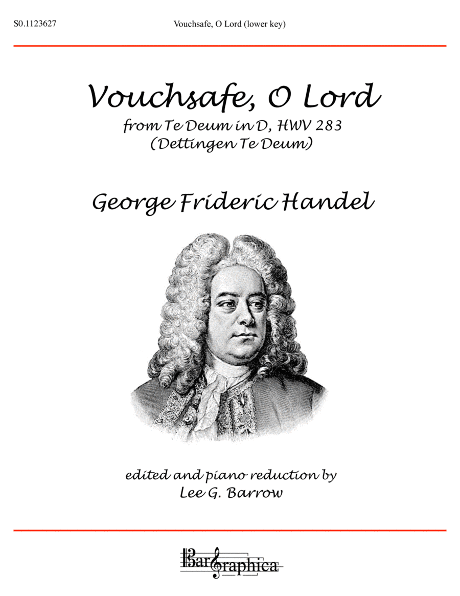 Vouchsafe, O Lord (lower key) (arr. (Editor) Lee G. Barrow)