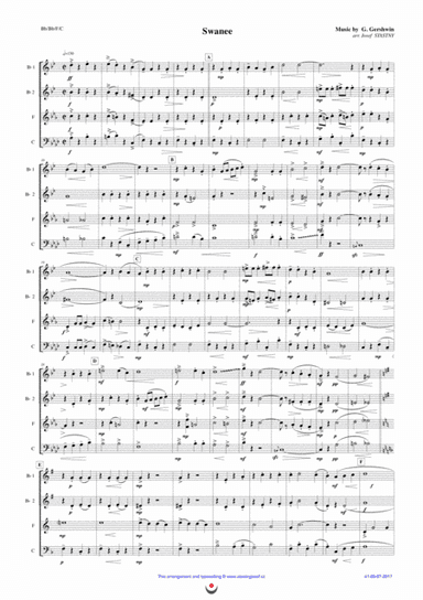 Swanee (arr. Josef STASTNY)