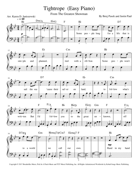 Tightrope (arr. Karen D. Janiszewski)