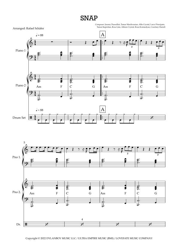 Snap (arr. Rafael Schäfer)
