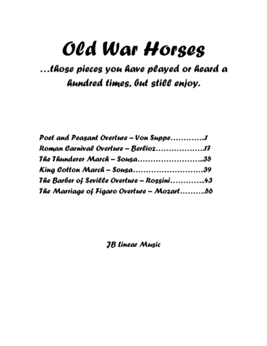 Old War Horses book for flute and clarinet duet (arr. John Gibson)