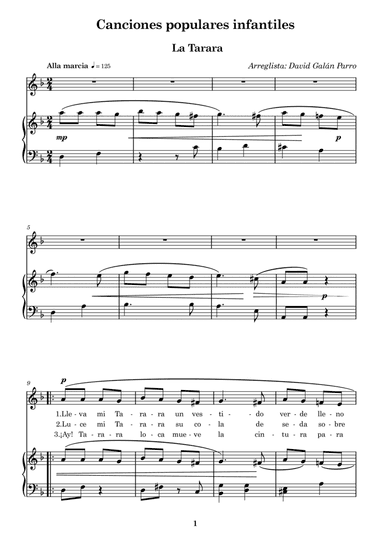 La Tarara (arr. Sergio Galan Parro)
