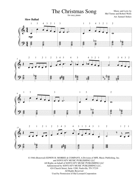 The Christmas Song (Chestnuts Roasting On An Open Fire) (arr. Samuel Stokes)