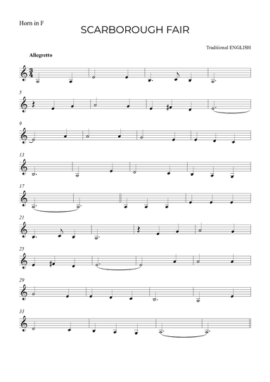 SCARBOROUGH FAIR (arr. Alex Nunes Rodrigues)