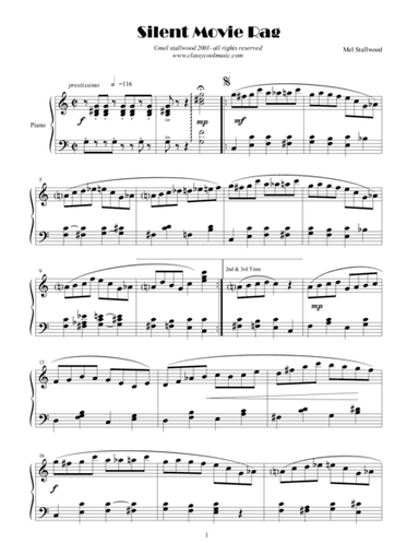 Silent Movie Rag