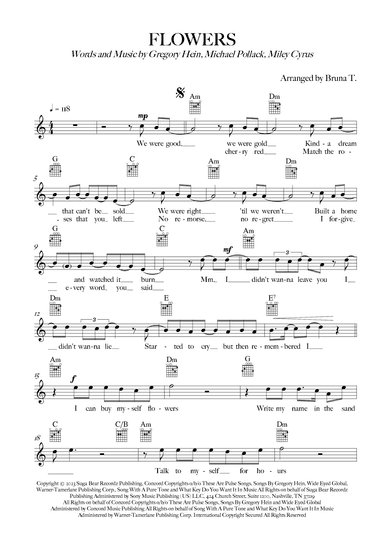 Flowers (arr. Bruna T.)