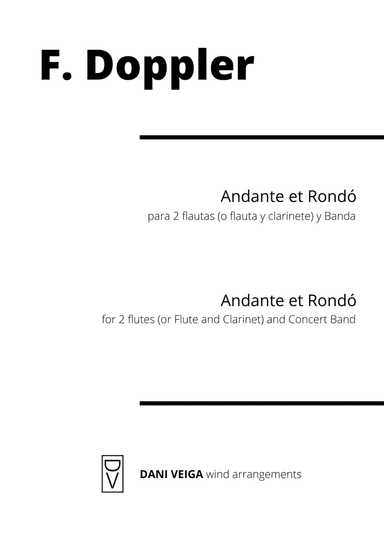 Doppler - Andante et Rondó - 2 flutes (or Flute and Clarinet) and Concert Band (arr. Dani Veiga)