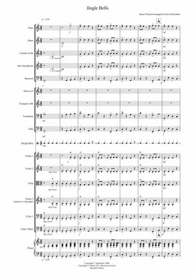 Jingle Bells (Jazzy Style!) for School Orchestra (arr. David Burndrett)