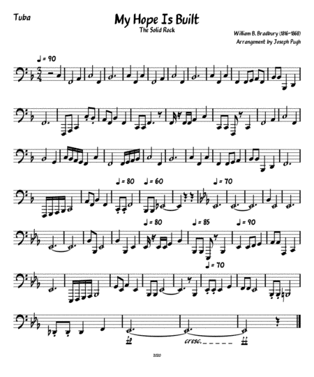 My Hope Is Built (Brass Quintet) (arr. Joseph Pugh)