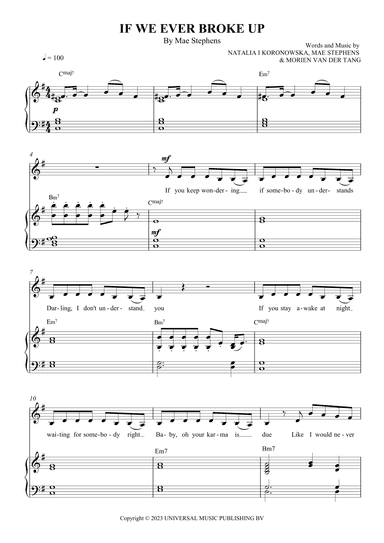 If We Ever Broke Up (arr. SCMusic)