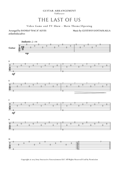 The Last Of Us (arr. Danilo "Daca" Alves)