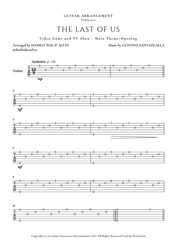 The Last Of Us (arr. Danilo "Daca" Alves)