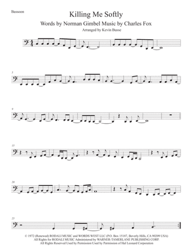 Killing Me Softly With His Song (arr. Kevin Busse)
