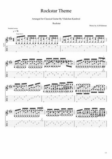 Rockstar Medley (arr. Vilakshan Kandwal)