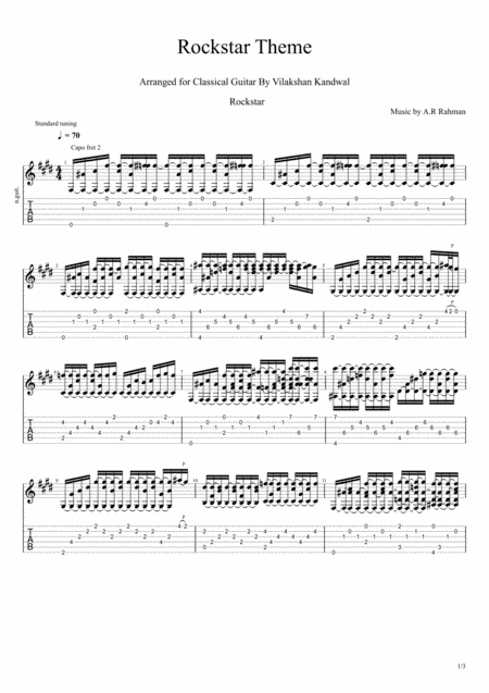 Rockstar Medley (arr. Vilakshan Kandwal)