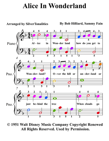 Alice In Wonderland (arr. SilverTonalities)