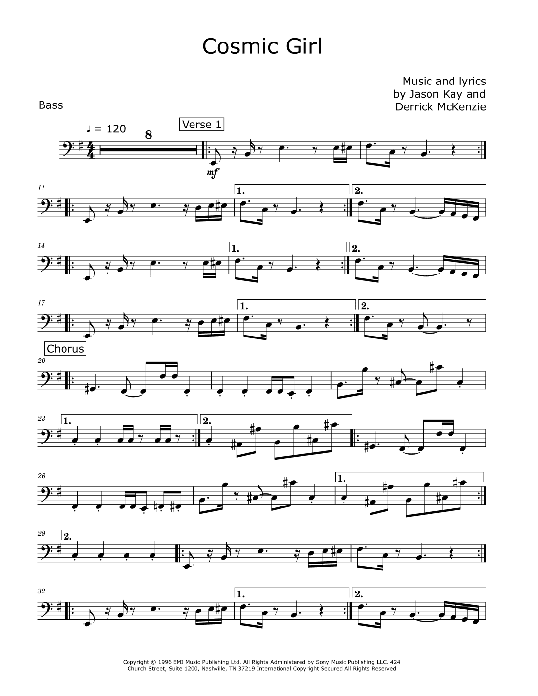 Cosmic Girl (arr. David Lartey)