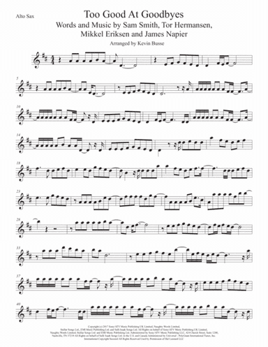 Too Good At Goodbyes (arr. Kevin Busse)