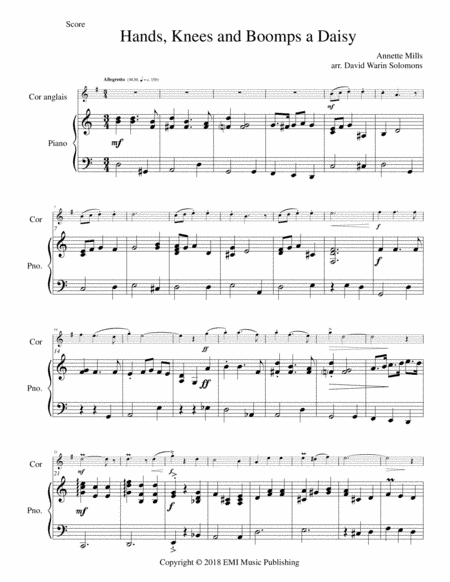 Boomps A Daisy (arr. David Warin Solomons)