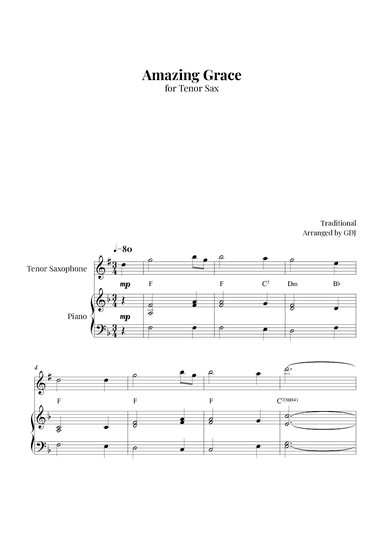 Amazing Grace (arr. GDJ)