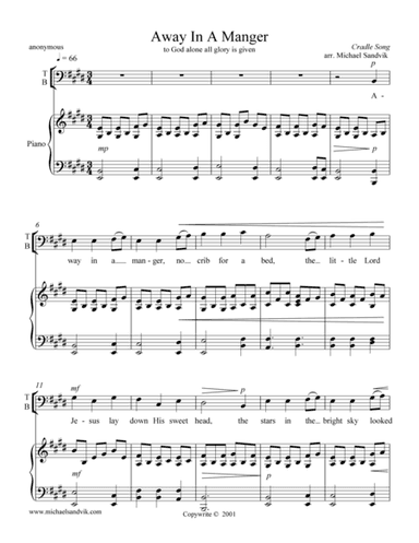 Away In A Manger (arr. Michael Sandvik)