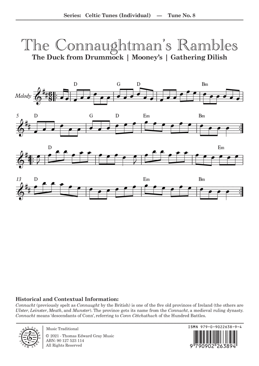 The Connaughtman's Rambles (arr. Thomas Gray)