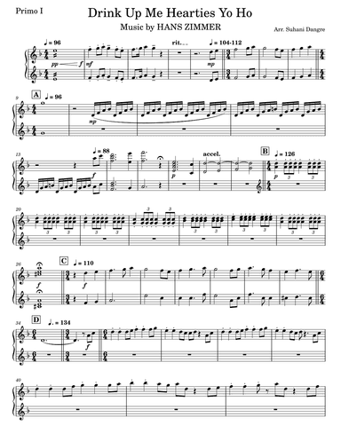 Drink Up Me Hearties (arr. Suhani Dangre)
