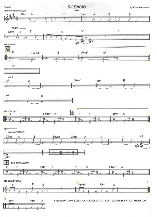 Silencio (arr. juan carlos esteve / Gran Coda)