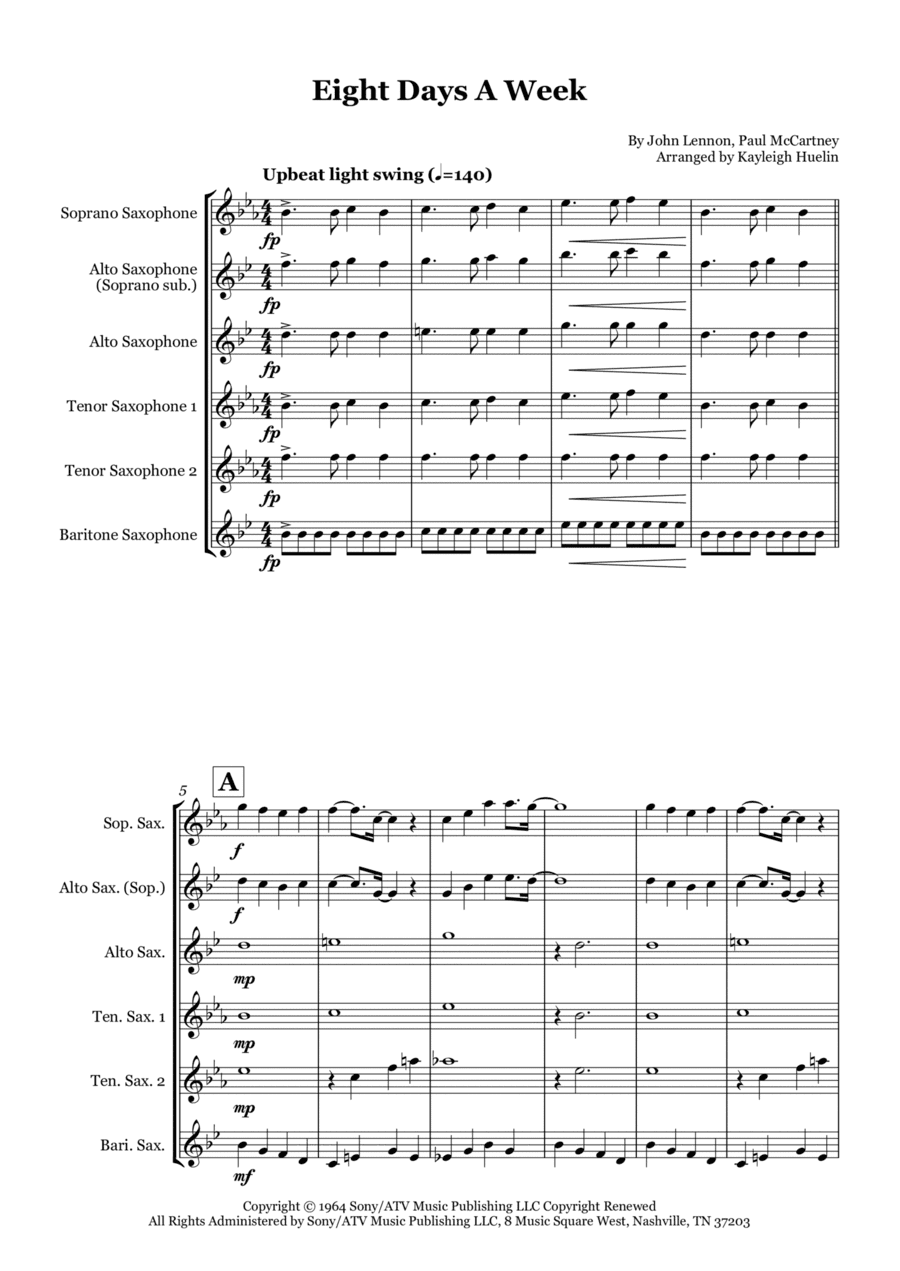 Eight Days A Week (arr. Kayleigh Huelin)