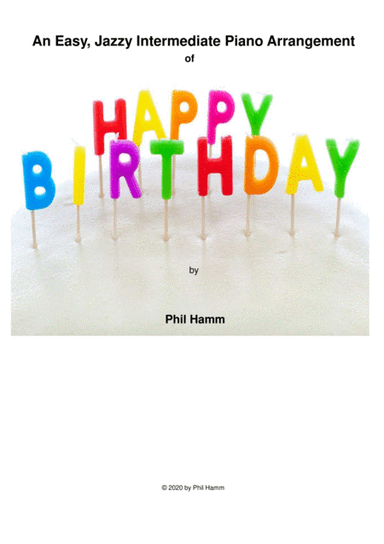 Happy Birthday-Jazzy (arr. Phil Hamm)
