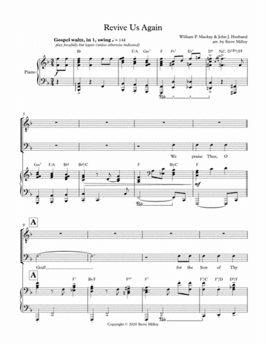Revive Us Again (arr. Steve Milloy)