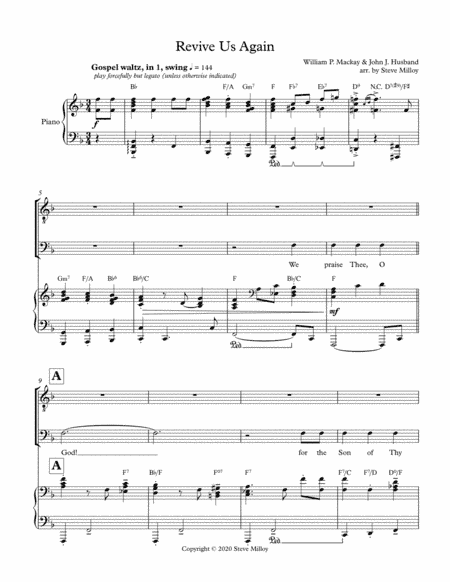 Revive Us Again (arr. Steve Milloy)