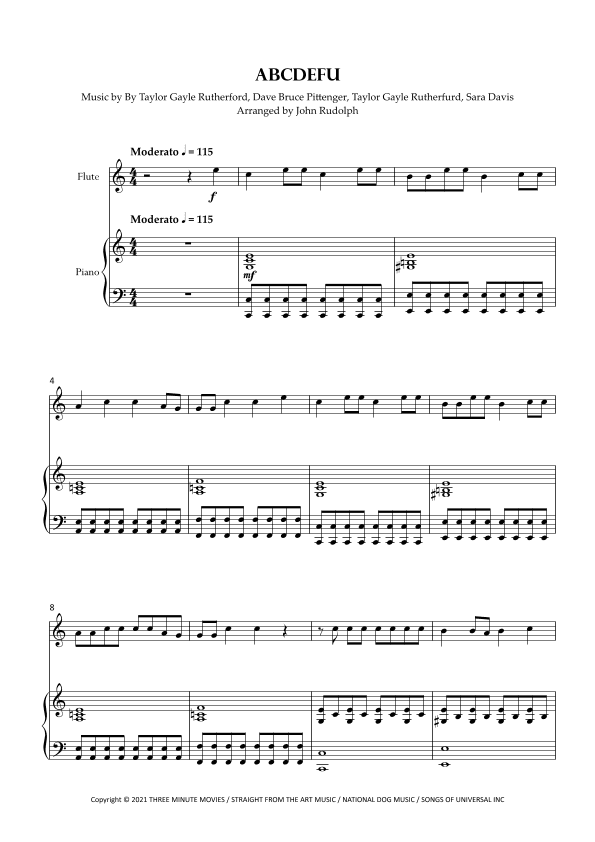 Abcdefu (arr. John Rudolph)