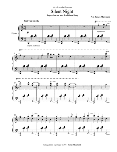 Silent Night (a jazz improvization) (arr. James Marchand)