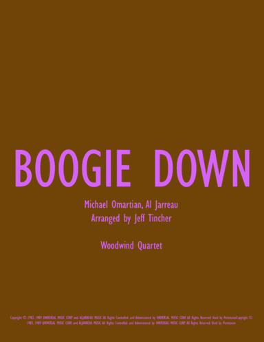 Boogie Down (arr. Jeff Tincher)