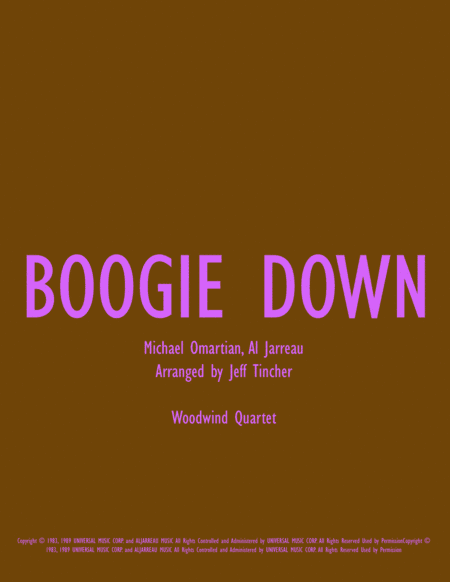 Boogie Down (arr. Jeff Tincher)