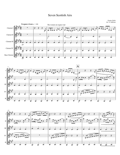Seven Scottish Airs (arr. Sean Sullivan)
