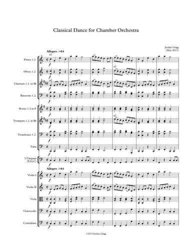 Classical Dance for Chamber Orchestra
