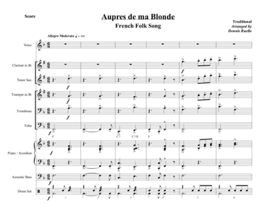 Aupres de ma Blonde (arr. Dennis Ruello)