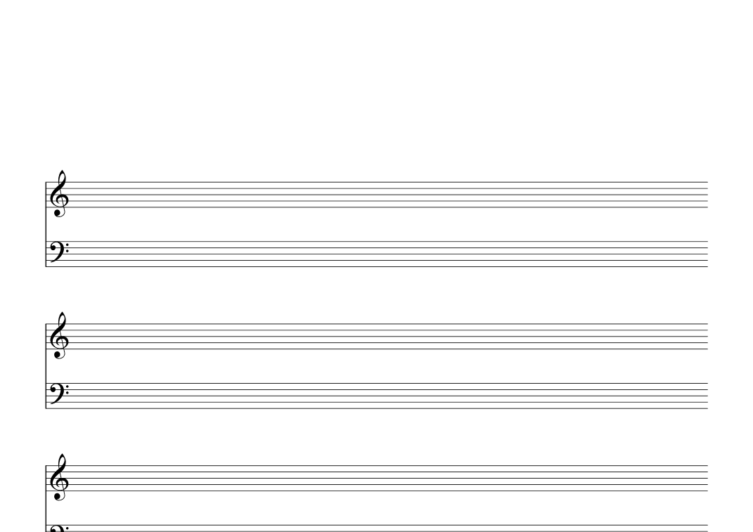 Manuscript Paper - Grand Staff