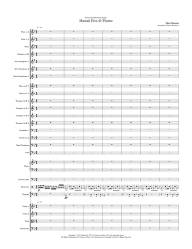 Hawaii Five-o Theme (arr. Robert Bradshaw)