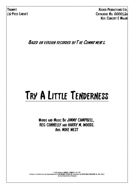 Try A Little Tenderness (arr. Mike West)