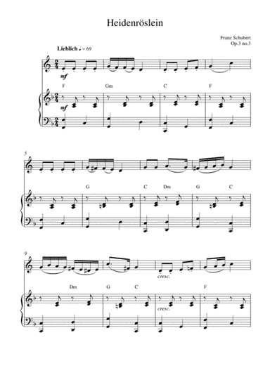 Heidenröslein (op.3 no.3) (arr. Kaiserin Rebecca)