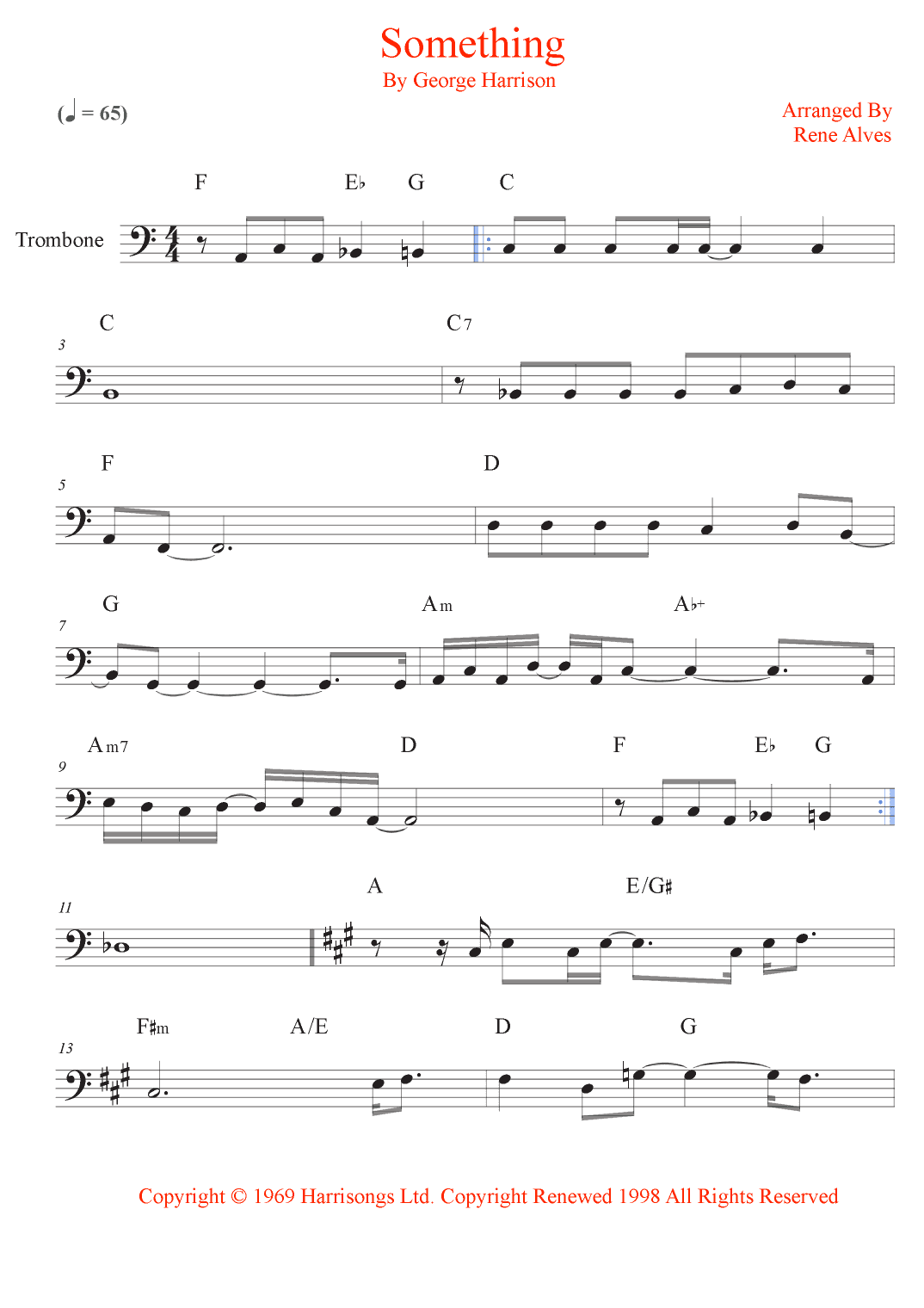 Something (arr. Rene Alves)