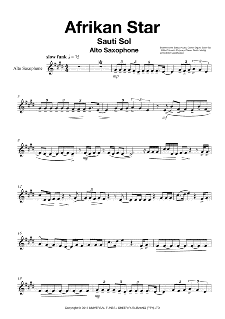 Afrikan Star (arr. Ellen Macpherson)