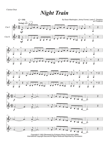 Night Train (arr. P. R. Frederick)