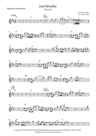Just Breathe (arr. Fabio Britto)
