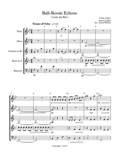Ball-Room Echoes (arr. Larry Wesley)