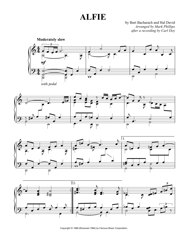 Alfie (arr. Mark Phillips)